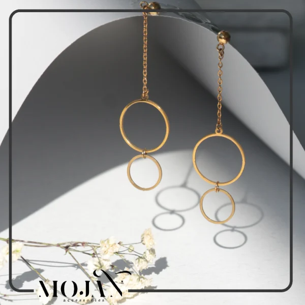 گوشواره استیل دایره کد870