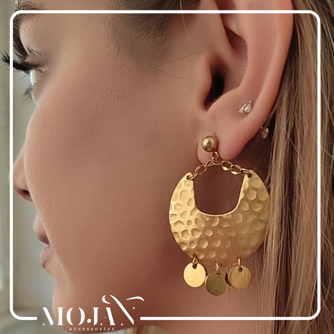 گوشواره برنج طرح رومی کد875