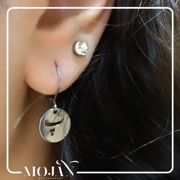 گوشواره استیل با حروف فارسی کد 33