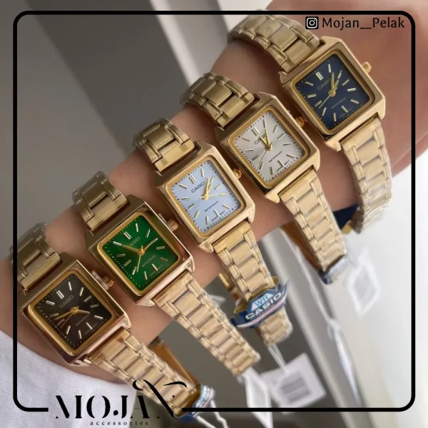 ساعت مچی کاسیو بند استیل طلایی مدل s4038