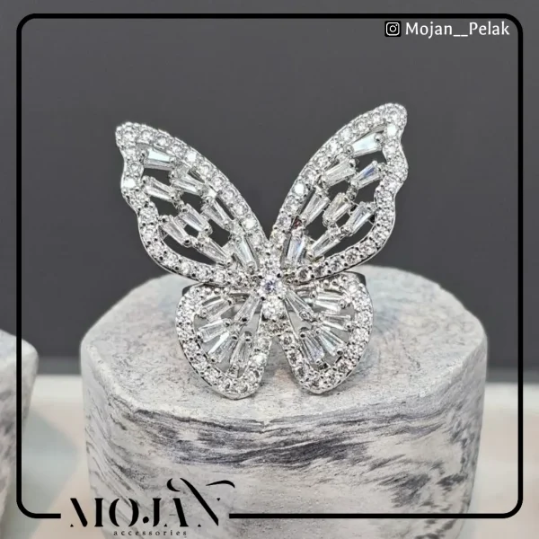 انگشتر استیل رنگ ثابت زنانه کد re2108